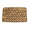 Wire Weave Scraper Door Mat, Basket Weave Floor Doormat, Rectangle in Coconut Fiber, Natural Brown